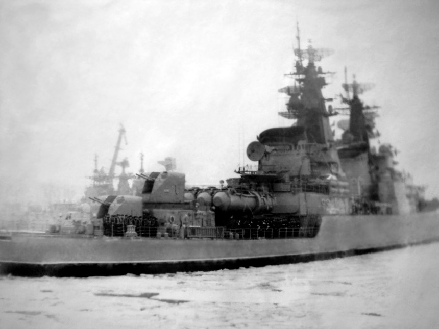 1986 год. Заход в базу Балтийск после боевой. Февраль 1986 года (П. Савенков)