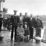 ЭТГ у носовой ЗРК 1987 год. День корабля с родителями Балтийск