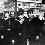 Котор. Увольнение в город. Впереди на фото Демидов, Жердев.