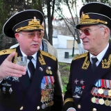 Адмиральская встреча. А.В. Ковшарь и В.А. Корнейчук