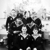 Новый год 1987-88. Справа Александр Палычев