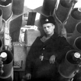 Старший матрос Желябин. Возвращение из Средиземки. На баке. 1986 г.