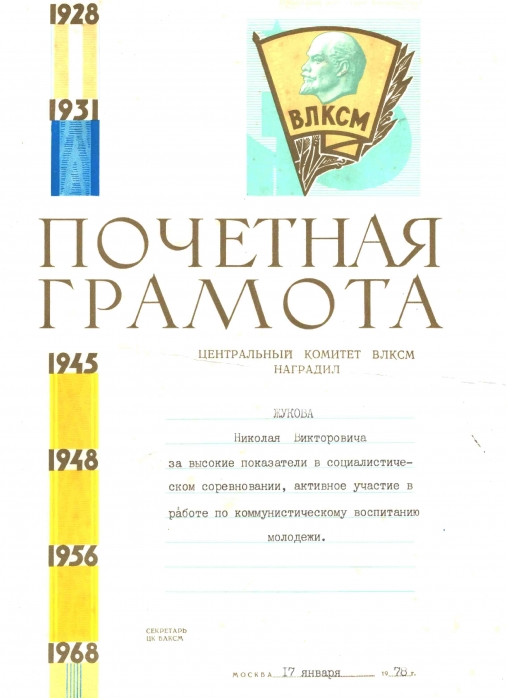 Морская пехота (к 100-летию ВЛКСМ)