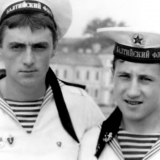 С Вовиком Крылевским. Питер 1986г.