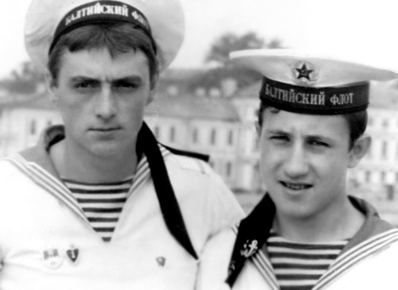 С Вовиком Крылевским. Питер 1986г.