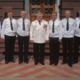 Руководство  ОМУ  штаба  БФ.  День  ВМФ. г. Калининград.2006 год
